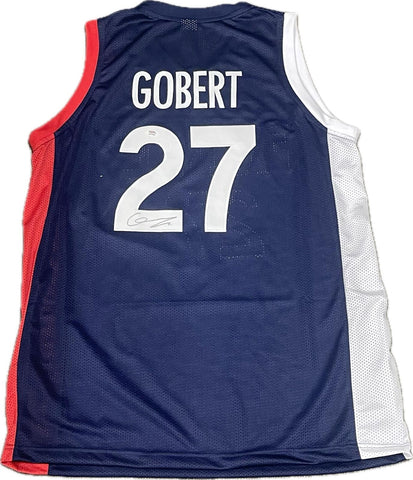 Rudy Gobert signed jersey PSA/DNA France Autographed