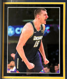 Nikola Jokic' Autographed/"NBA MVP" Denver Nuggets Jersey Deluxe Framed JSA COA