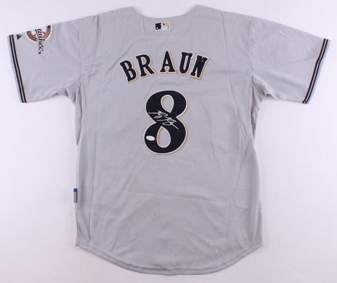 Ryan Braun Signed Milwaukee Brewers Majestic Jersey (JSA) 6xAll-Star / 2011 MVP