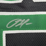 Framed Autographed/Signed Sam Hauser 35x39 Boston Black Jersey Beckett COA