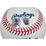 David Ortiz Autographed Boston Red Sox OML Baseball HOF 22 Beckett Witness 50925