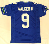 Seattle Seahawks Kenneth Walker III Autographed Blue Jersey Beckett QR #W811291