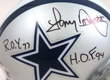 Tony Dorsett Autographed Dallas Cowboys Mini Helmet W/2 Insc- BA W Hologram
