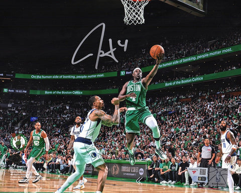 Jrue Holiday Signed Celtics 2024 NBA Finals Action 8x10 Photo - (FANATICS COA)