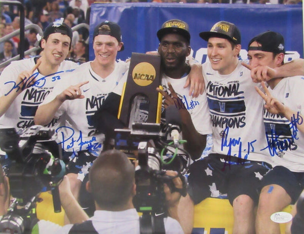 2016 Villanova Wildcats Basketball Seniors Multi-Signed 11x14 Photo JSA 146735