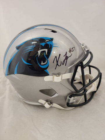 XAVIER LEGETTE SIGNED CAROLINA PANTHERS F/S SPEED REP HELMET BECKETT