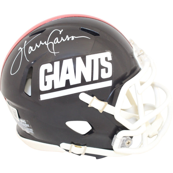 Harry Carson Autographed New York Giants Mini Helmet TB Beckett Witness 51149