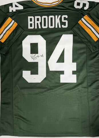 KARL BROOKS - Signed Custom Green Jersey AUTO - Green Bay Packers - JSA