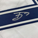 Framed Autographed/Signed Trevon Diggs 33x42 Color Rush White Jersey JSA COA