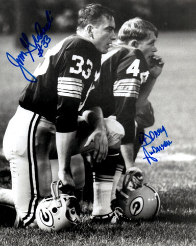 Packers JIM GRABOWSKI & DONNY ANDERSON Signed 8x10 Photo #1 AUTO - SB I & II