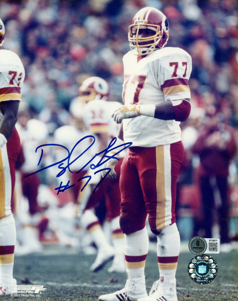 Darryl Grant Autographed/Signed Washington Redskins 8x10 Photo Beckett 56670