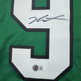 Autographed/Signed Jalen Carter Philadelphia Kelly Green Football Jersey BAS COA