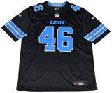 JACK CAMPBELL AUTOGRAPHED DETROIT LIONS #46 BLACK NIKE JERSEY FANATICS
