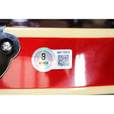 Michael J. Fox Autographed Back to The Future Grote Guitar Beckett Witness 57896