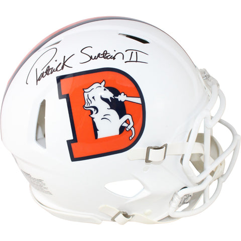 Patrick Surtain Autographed Denver Broncos Authentic Helmet 23 Alt Beckett 53130