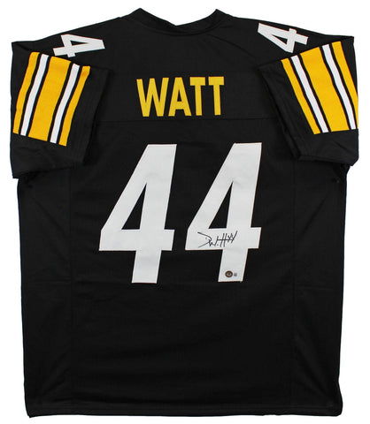 Derek Watt Authentic Signed Black Pro Style Jersey Autographed BAS Witnessed