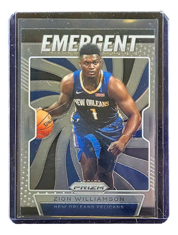 Zion Williamson 2019 Panini Prizm Emergent #7 Rookie Card