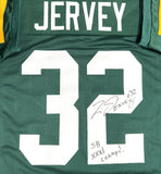 Packers TRAVIS JERVEY Signed Custom Replica Green Jersey AUTO w/ SB Champs - BAS