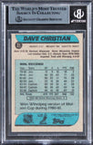Capitals Dave Christian Authentic Signed 1986 Topps #21 Card BAS Slabbed