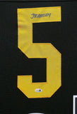 FRAMED PITTSBURGH STEELERS JALEN RAMSEY AUTOGRAPHED SIGNED JERSEY JSA COA