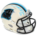Steve Smith Autographed Carolina Panthers RETRO Speed Mini Helmet Radtke