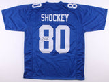 Jeremy Shockey Signed New York Giants Jersey (JSA COA) 2xSuper Bowl Champ / T.E.