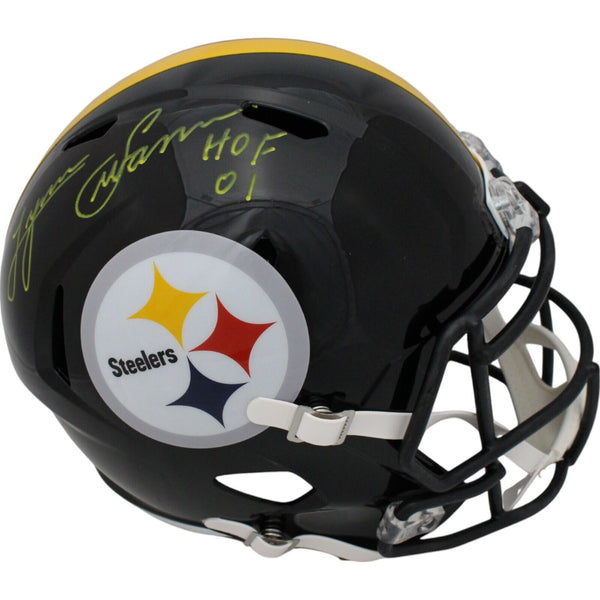 Lynn Swann Autographed/Signed Pittsburgh Steelers F/S Helmet HOF Beckett 46512