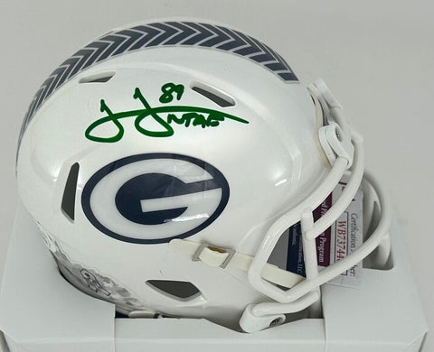 Packers JAMES JONES Signed Riddell 2024 SALUTE Speed Mini Helmet AUTO - JSA
