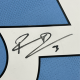 Framed Autographed/Signed Ruben Dias 33x42 Manchester City Blue Jersey BAS COA