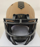 AIDAN O'CONNELL SIGNED RAIDERS SALUTE TO SERVICE SPEED MINI HELMET BECKETT QR