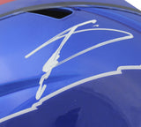 Bills Stefon Diggs Signed Flash Full Size Speed Rep Helmet w/ Case BAS Witness