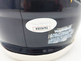JUSTIN TUCKER AUTOGRAPHED BALTIMORE RAVENS BLACK SPEED MINI HELMET JSA 232734