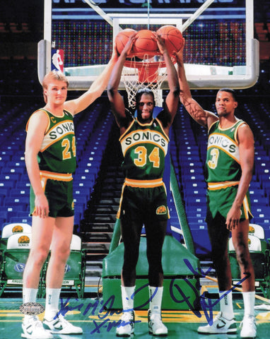 Xavier McDaniel & Dale Ellis Autographed 8x10 Photo MCS Holo 87420