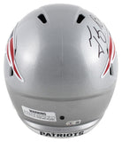 Patriots Tedy Bruschi Signed Full Size Speed Rep Helmet W/ Case BAS Witnessed