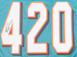 Ricky Williams Signed Miami Dolphins 420 Jersey (JSA) 2002 Pro Bowl Running Back