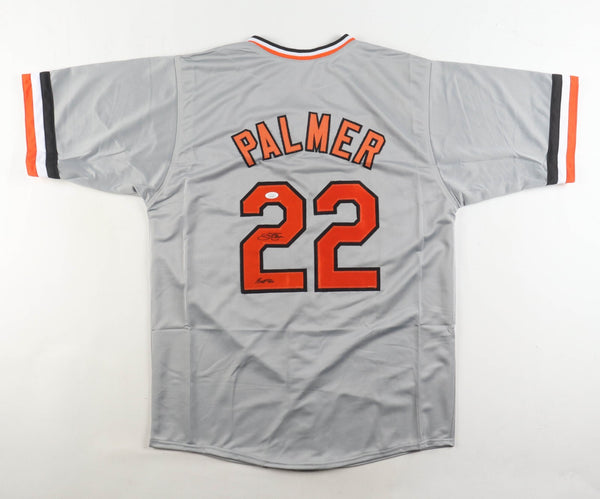 Jim Palmer Signed Baltimore Orioles Road Jersey (JSA) 3xWorld Series Champion