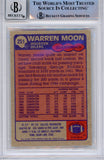 Warren Moon Autographed 1985 Topps #251 (Grade 10) Slabbed BAS 39919