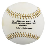 Tigers Lou Whitaker Signed Rawlings Gold Glove Logo OML Baseball BAS #BV01148