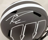 RUSSELL WILSON AUTO WISCONSIN ECLIPSE BLACK FULL SIZE HELMET RW HOLO 194001