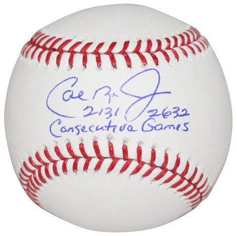 Cal Ripken Jr Autographed Baltimore Orioles OML Baseball w/Insc. FAN 40595