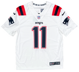 Julian Edelman New England Patriots Signed White Nike Limited Jersey JSA