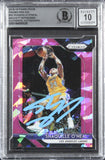 Lakers Shaquille O'Neal Signed 2018 Panini Prizm PI #35 Card Auto 10! BAS Slab