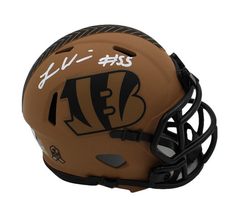 Logan Wilson Signed Cincinnati Bengals Speed STS 2 Mini Helmet
