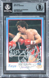 Ray Mancini "3x Insc" Authentic Signed 1991 Kayo #86 Card BAS Slabbed 2