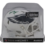 Randall Cunningham Signed Philadelphia Eagles 24 STS Mini Helmet Beckett 48868