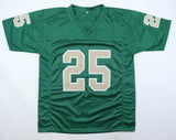 Raghib Rocket Ismail Signed Notre Dame Fighting Irish Green Jersey (JSA) W.R.