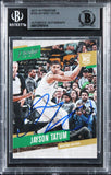 Celtics Jayson Tatum Authentic Signed 2017 Prestige #153 Rookie Card BAS Slabbed