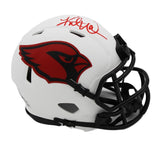 Kurt Warner Signed Arizona Cardinals Speed Lunar NFL Mini Helmet