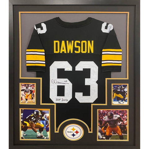 Dermontti Dawson Autographed Signed Framed Pittsburgh Steelers Jersey JSA