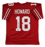 Ohio State Will Howard Authentic Signed Red Pro Style Jersey BAS Witnessed